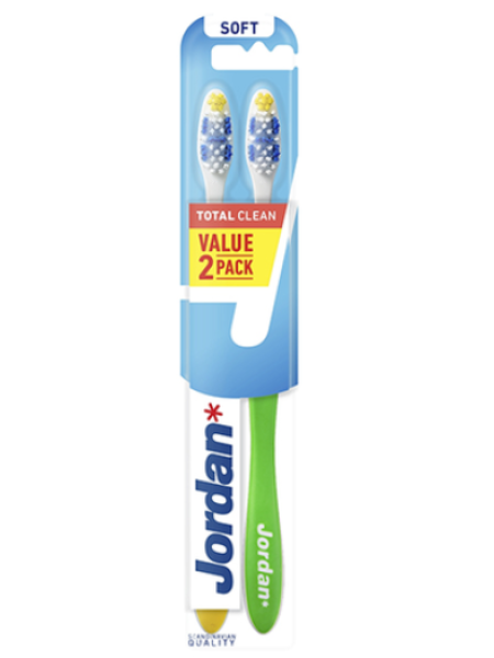 Зубные щетки JORDAN Total Clean soft 2 шт