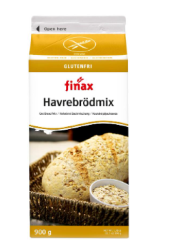 Смесь мучная овсяная без глютена Finax Gluteeniton Havrebrodmix 900г