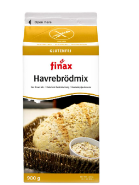 Смесь мучная овсяная без глютена Finax Gluteeniton Havrebrodmix 900г