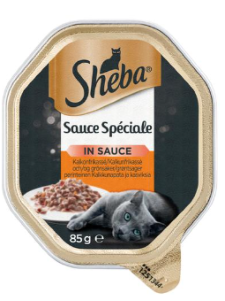 Полнорационный корм для взрослых кошек Sheba Speciale Kalkkunapata 85г Рагу из Индейки