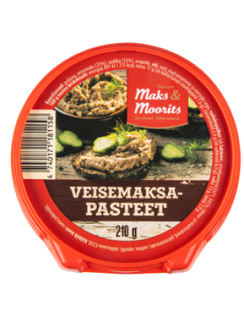 Паштет из говяжьей печени MAKS & MOORITS Veisemaksapasteet 210 г