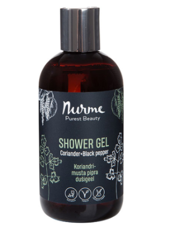 Гель для душа NURME 250 мл кориандр и черный перец 