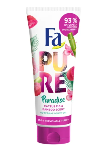 Гель для душа Fa Pure Paradise 200мл кактус и бамбук 