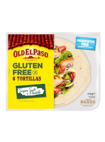 Тортилья кукурузные Old El Paso 6шт/216г без глютена