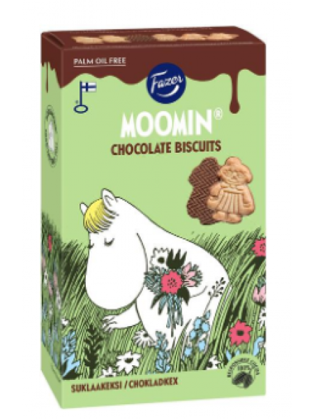 Шоколадное печенье Fazer Moomin 175г
