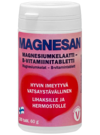 Витамины с магнием Magnesan Magnesium+B Vitamiini 100 табл