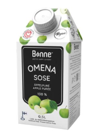 Яблочное пюре Bonne Omena sose 0,5л