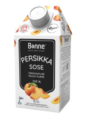 Персиковое пюре Bonne Persikkasose 0,5л