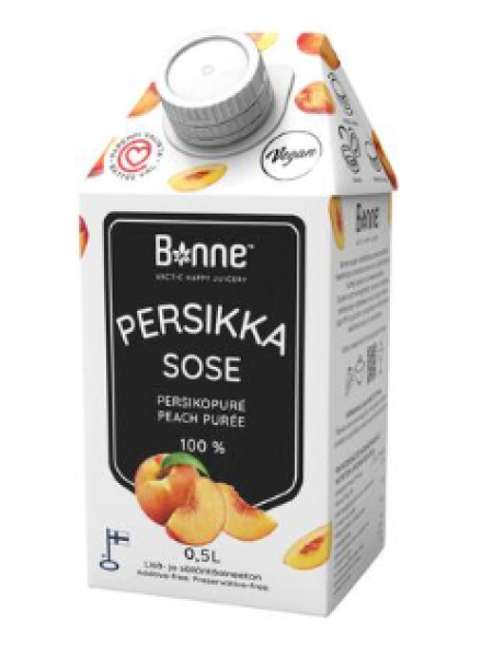 Персиковое пюре Bonne Persikkasose 0,5л