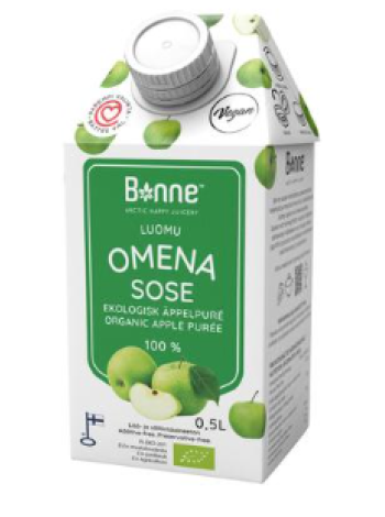 Органическое яблочное пюре Bonne Luomu Omenasose 0,5 л