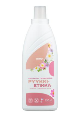 Уксус для стирки Coop kukkaniitty pyykkietikka 0,75 л Цветочный луг