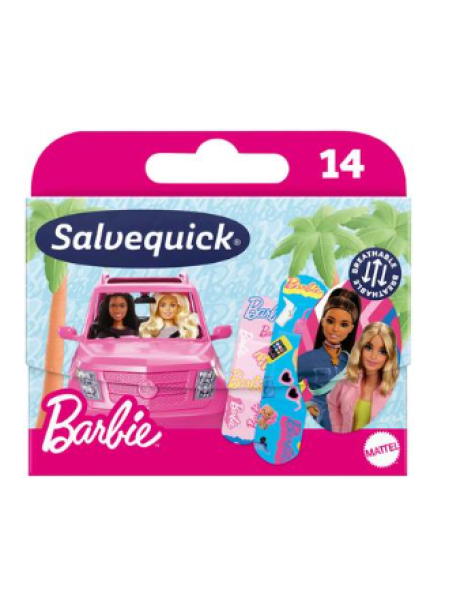 Пластыри для детей Salvequick Barbie 14 шт