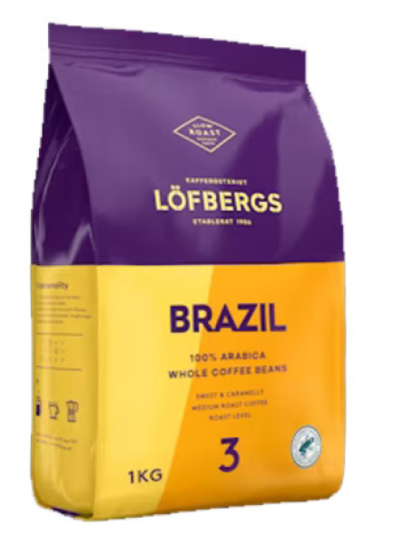 Кофе в зернах LÖFBERGS BRAZIL 1 кг