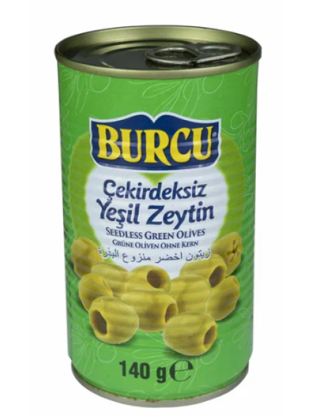 Оливки без косточек BURCU YESIL ZEYTIN 140 г