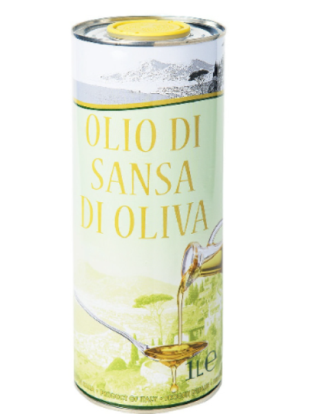 Масло оливковое Olio di Sansa di Oliva рафинированное с добалением нерафинированного 1л
