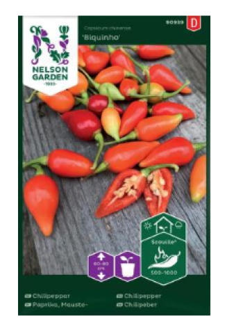 Семена перца чили Nelson Garden Biquinho № 90939