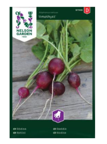 Семена фиолетового редиса Nelson Garden Amethyst №91108 