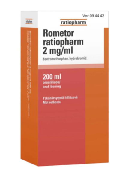 Препарат для лечения кашля Rometor ratiopharm 200 мл