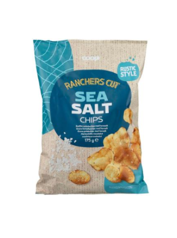 Чипсы картофельные Coop Country с морской солью 175 г