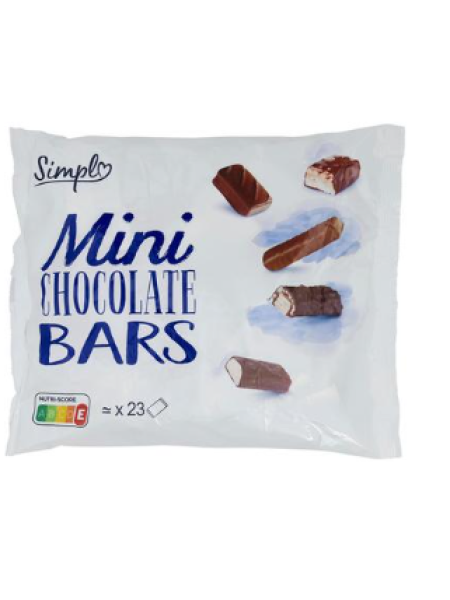 Ассорти из мини-плитки молочного шоколада Simpl 450 г