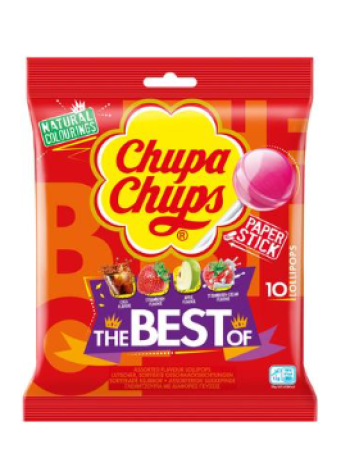 Ассорти леденцов на палочке Chupa Chups The Best 120 г