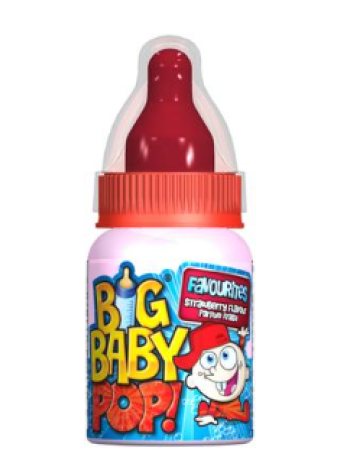 Леденцы Topps Bazooka Big Baby Pop с присыпкой 32 г