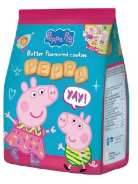 Печенье с алфавитом для детей Peppa aakkoselliset keksit 150г
