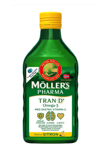 Рыбий жир Möller's Pharma Omega -3 Tran 250 мл лимон