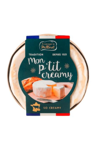 Сыр француский с белой плесенью Milleret Mon P´tit kreemine valgehallitusjuust 125 г