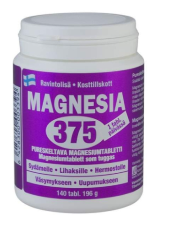 Магний Magnesia 375 140 таб 