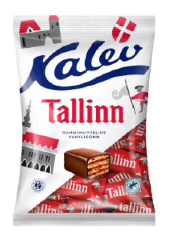 Конфеты вафельные со вкусом рома Kalev Tallinn 150г