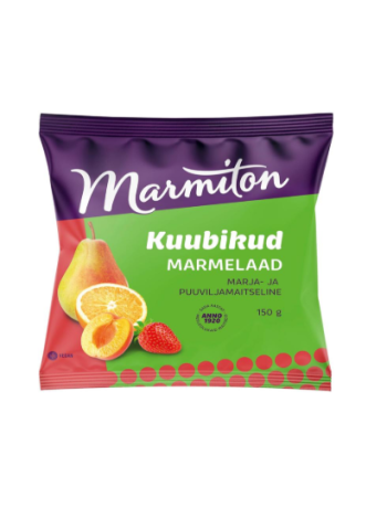 Мармелад Marmiton marmelaadi 150г абрикос, клубника, апельсин, груша