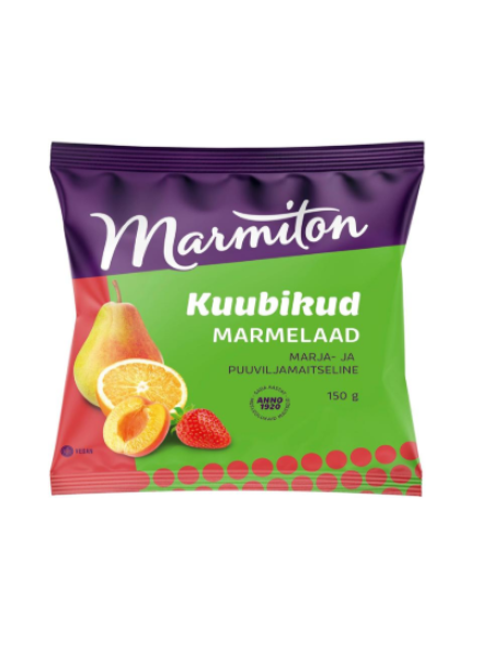 Мармелад Marmiton marmelaadi 150г абрикос, клубника, апельсин, груша
