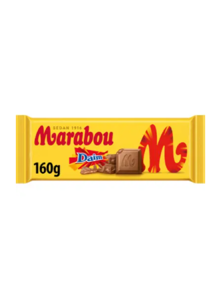 Плиточный шоколад Marabou Daim 160г