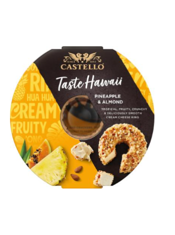 Сливочный сыр с ананасом и миндалем CASTELLO 125г