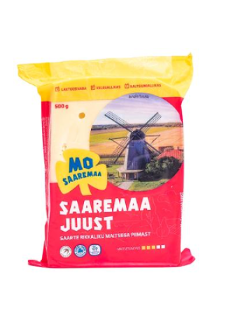 Эстонский сыр Mo Saaremaa juust 500г жирность 26% в нарезке 