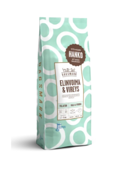 Сухой корм для собак беззерновой с рыбой и картофелем Dagsmark ELINVOIMA & VIREYS 2 кг