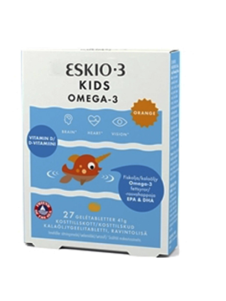 Детские жевательные витамины - рыбки Eskio 3 Kids OMEGA-3 27 шт