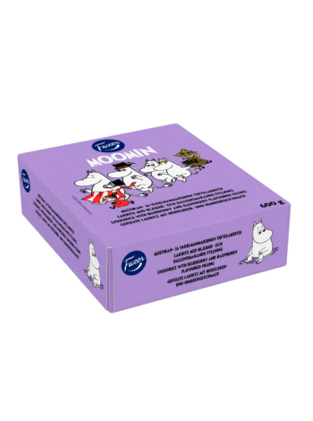 Лакричный батончик Муми Moomin mustikka-vadelma 30 шт 600 г черника-малина