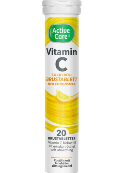 Шипучие витамины Active Care C-vitamin Citron 20 шт