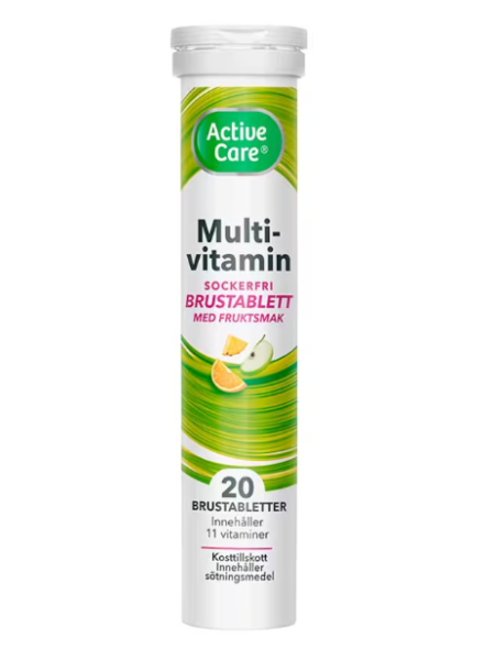Шипучие  мультивитамины Active Care Multivitamin Fruit Mix 20 шт