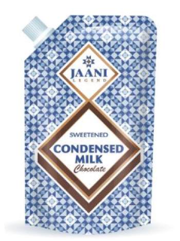 Сгущенное молоко с сахаром с шоколадом Jaani 250 г