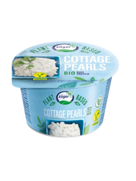 Растительный творог Züger Vegan Cottage Pearls organic 200г