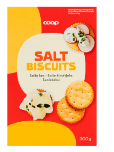 Классические крекеры Coop suolakeksi 200г
