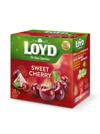 Чай в пирамидках Loyd Berry Tea 20 x 2 г со вкусом сладкой вишни 