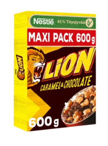 Цельнозерновые хлопья Nestlé Lion со вкусом шоколада и ириски 600 г