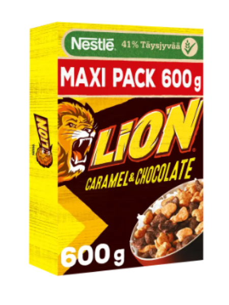 Цельнозерновые хлопья Nestlé Lion со вкусом шоколада и ириски 600 г