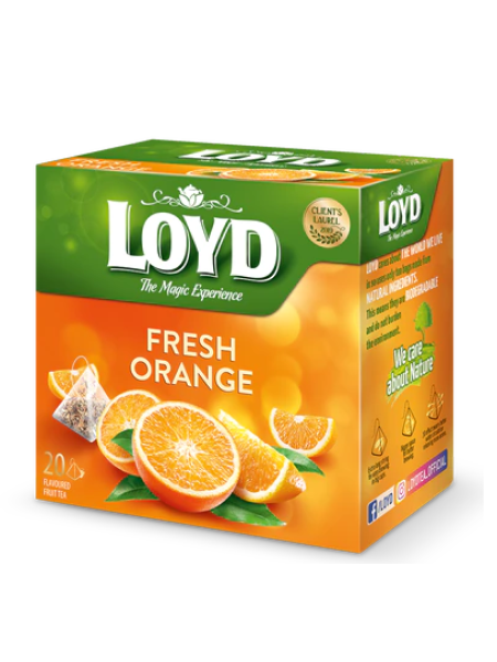 Чай в пирамидках Loyd Fresh Orange 20x2,2г апельсин