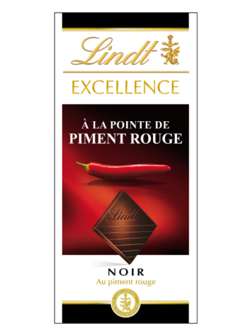 Плитка темного шоколада с перцем чили LINDT Excellence Red Chili 100 г