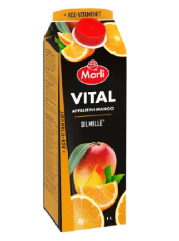 Сокосодержащий напиток Marli Vital 1 л Апельсин-манго + витамины ACE